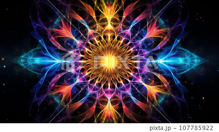 Cosmic Kaleidoscope - Neon Galactic Delight Cosmic Kaleidoscope - Neon Galactic Delight 107785922