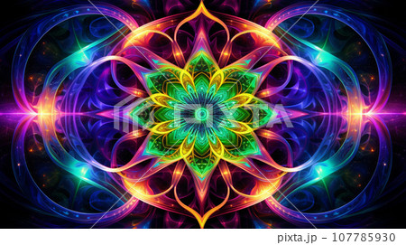 Cosmic Kaleidoscope - Neon Galactic Delight Cosmic Kaleidoscope - Neon Galactic Delight 107785930