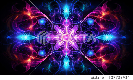 Cosmic Kaleidoscope - Neon Galactic Delight Cosmic Kaleidoscope - Neon Galactic Delight 107785934