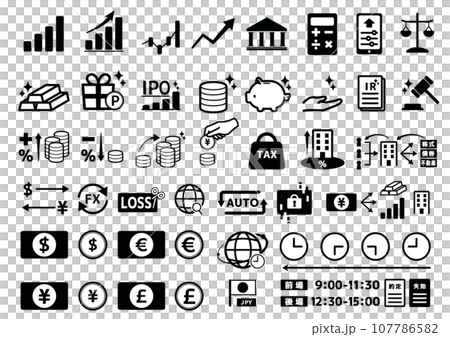 投資系アイコンセット 107786582