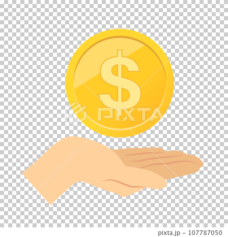 Image illustration of money and hands 107787050