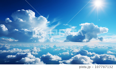 綺麗な青い空と雲(AI)のイラスト素材 [107787132] - PIXTA