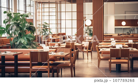 オシャレなカフェ インテリア 背景素材 オシャレなカフェ インテリア 背景素材 107789268