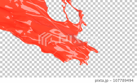 The Blood splash png image 3d rendering The Blood splash png image 3d rendering 107789494