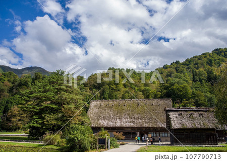 世界遺産「白川郷合掌造り集落」の情景 世界遺産「白川郷合掌造り集落」の情景 107790713