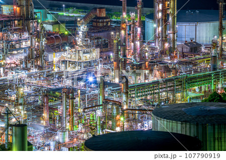 和歌山県 有田市 初島里町(東燃ゼネラル工場夜景) 和歌山県 有田市 初島里町(東燃ゼネラル工場夜景) 107790919