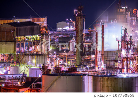 和歌山県　有田市　初島里町（東燃ゼネラル工場夜景） 107790959