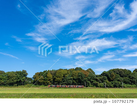 三重県いなべ市を走る三岐鉄道 107792179