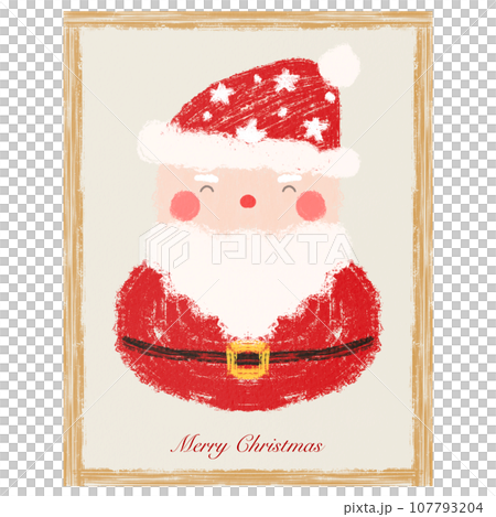 merry christmas santa frame 107793204