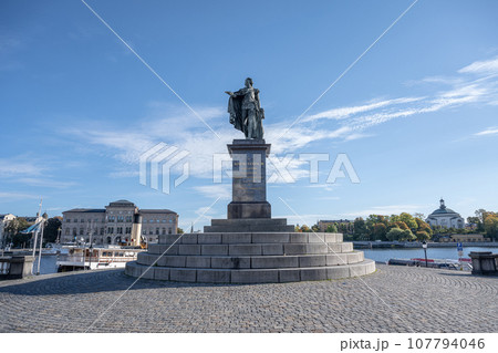 Stockholm Sweden 27.09.2021 Monument to King Gustav III in Stockholm King of Sweden from 1771 until assassination 1792 107794046