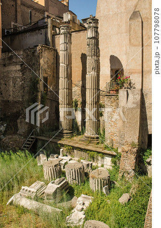Portico of Minucia in the city of Rome 107798078