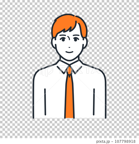 Vector illustration material of young businessman simple avatar icon Vector illustration material of young businessman simple avatar icon 107798918