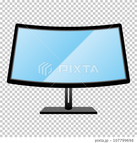 シンプルなイラスト_ゲーミングモニタ シンプルなイラスト_ゲーミングモニタ 107799698