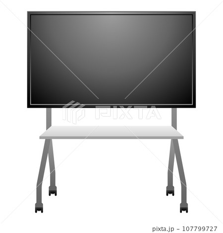 シンプルなイラスト_電子黒板,大型モニタ,大型ディスプレイ,ディスプレイスタンド シンプルなイラスト_電子黒板,大型モニタ,大型ディスプレイ,ディスプレイスタンド 107799727