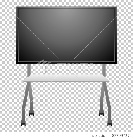 シンプルなイラスト_電子黒板,大型モニタ,大型ディスプレイ,ディスプレイスタンド シンプルなイラスト_電子黒板,大型モニタ,大型ディスプレイ,ディスプレイスタンド 107799727