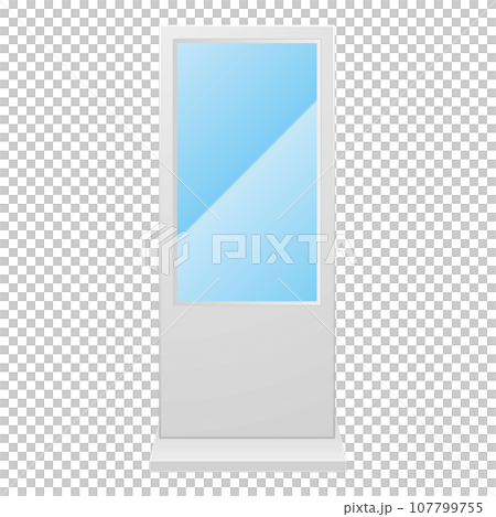 簡單插畫_數位看板、顯示器、大顯示器、大顯示器、展示架、 107799755