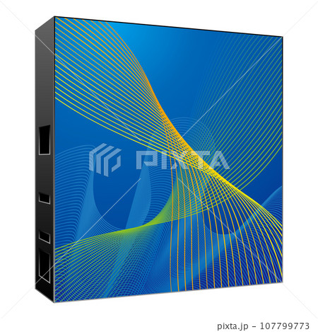 シンプルなイラスト_LEDビジョン,床型,床用,モニタ,大型モニタ,大型ディスプレイ 107799773