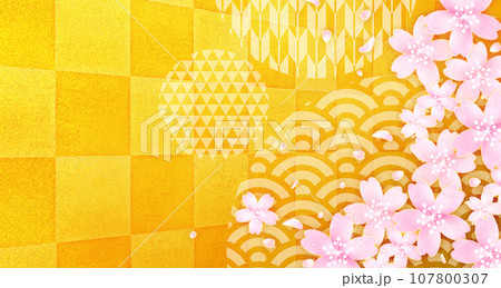 和風なデザイン素材シリーズ 107800307