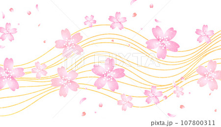 和風なデザイン素材シリーズ 107800311