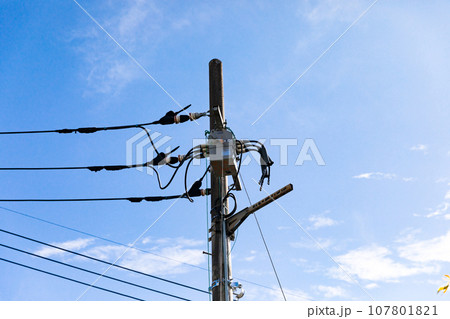 引込柱(1号柱) PAS(気中負荷開閉器) 引込柱(1号柱) PAS(気中負荷開閉器) 107801821