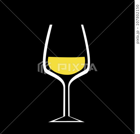 Wineglass with wine vector Wineglass with wine vector 107802150