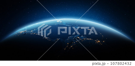 Central America city lights 107802432