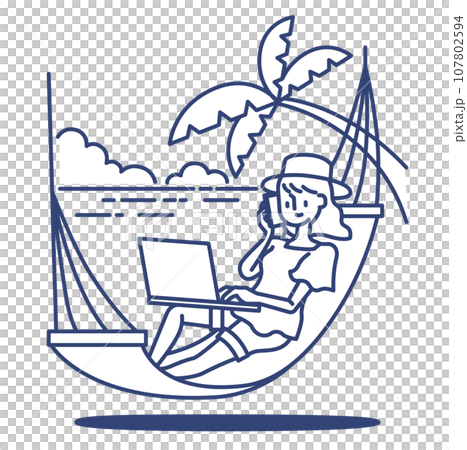 各種工作日風格的海灘 107802594