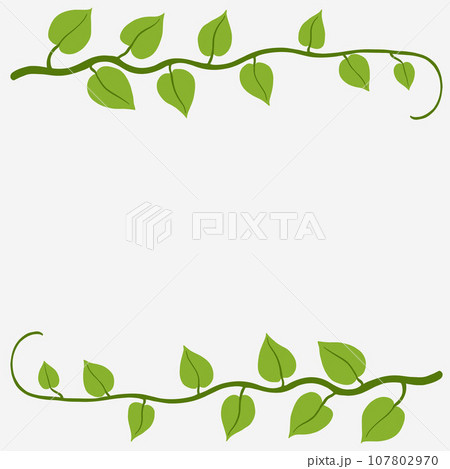 Floral ivy drawing decorative ornament flat design. 107802970