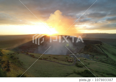 Steam from Masaya volcano 107803387