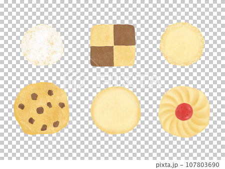 おいしそうに焼けたクッキーのイラスト 107803690