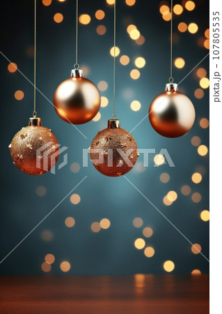 christmas decor with copy space christmas decor with copy space 107805535