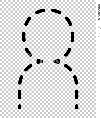 点線の人物 107805960