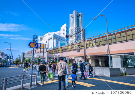 日本の横浜都市景観 10月・桜木町駅などを望む=7日 日本の横浜都市景観 10月・桜木町駅などを望む=7日 107806066