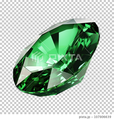 3d emerald stone isolated 3d emerald stone isolated 107806639