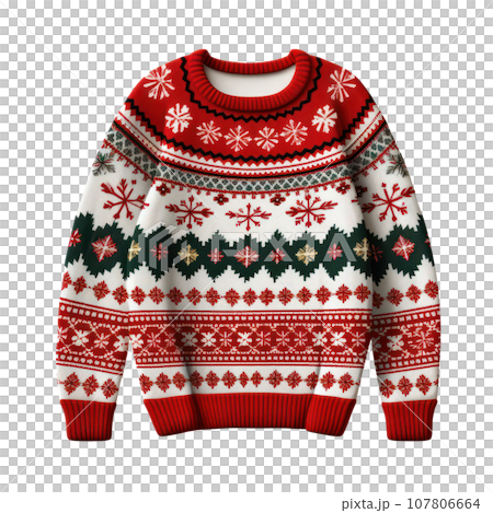 christmas funny sweater isolated 107806664