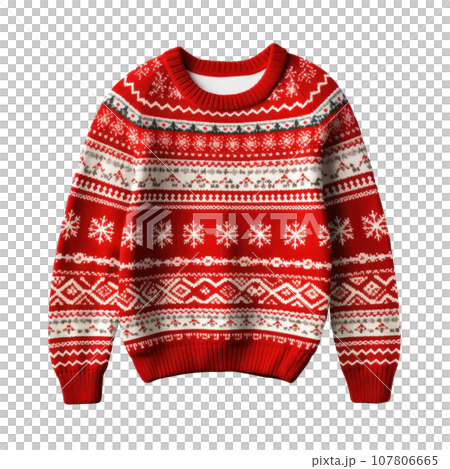christmas funny sweater isolated 107806665