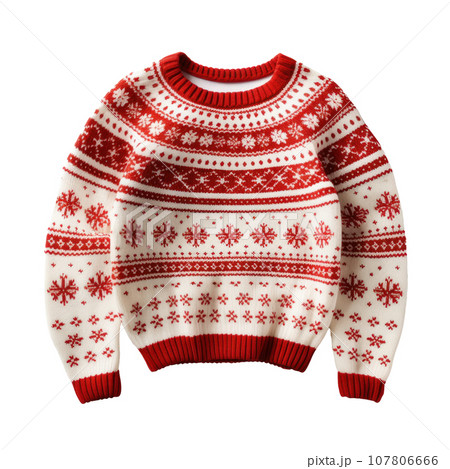 christmas funny sweater isolated 107806666