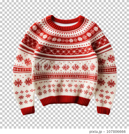 christmas funny sweater isolated 107806666