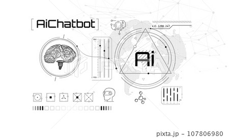 Infographics about the development and training of artificial intelligence. Infographics about the development and training of artificial intelligence. 107806980