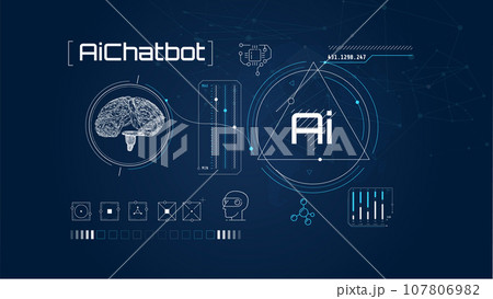 Infographics about the development and training of artificial intelligence. Infographics about the development and training of artificial intelligence. 107806982