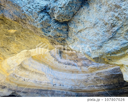 Beautiful view of Benagil Cave in Carvoeiro Algarve Portugal 107807026