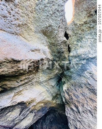 Beautiful view of Benagil Cave in Carvoeiro Algarve Portugal 107807044