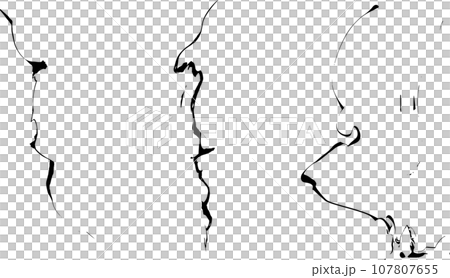 溶けるインクのエフェクトイラスト素材 107807655