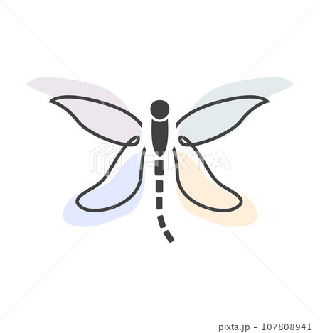 Dragonfly Logo, Flying Animal Design, Insect Vector Illustration Template Dragonfly Logo, Flying Animal Design, Insect Vector Illustration Template 107808941