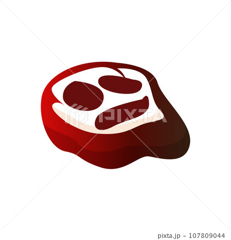 Beef Logo, Meat Steak Vector, Grill Cuisine Design, Steak Restaurant Brand Template Icon 107809044