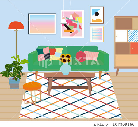 カラフルインテリア 107809166