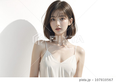 セクシーな下着姿の女性のポートレート（AI生成画像） 107810567