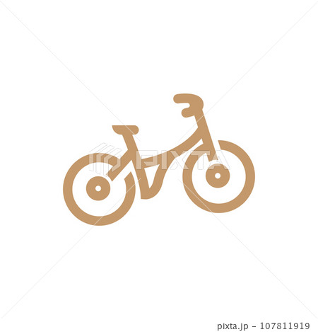 Bicycle Logo, Vehicle Vector, Bicycle Silhouette Icon, Simple Design Inspiration 107811919