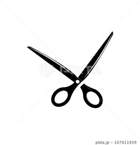 Scissors Logo, Shaver Vector, Simple Barber Shop Design, Icon, Background, Symbol, Template 107811939