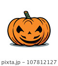 happy halloween pumpkin with eyes 107812127